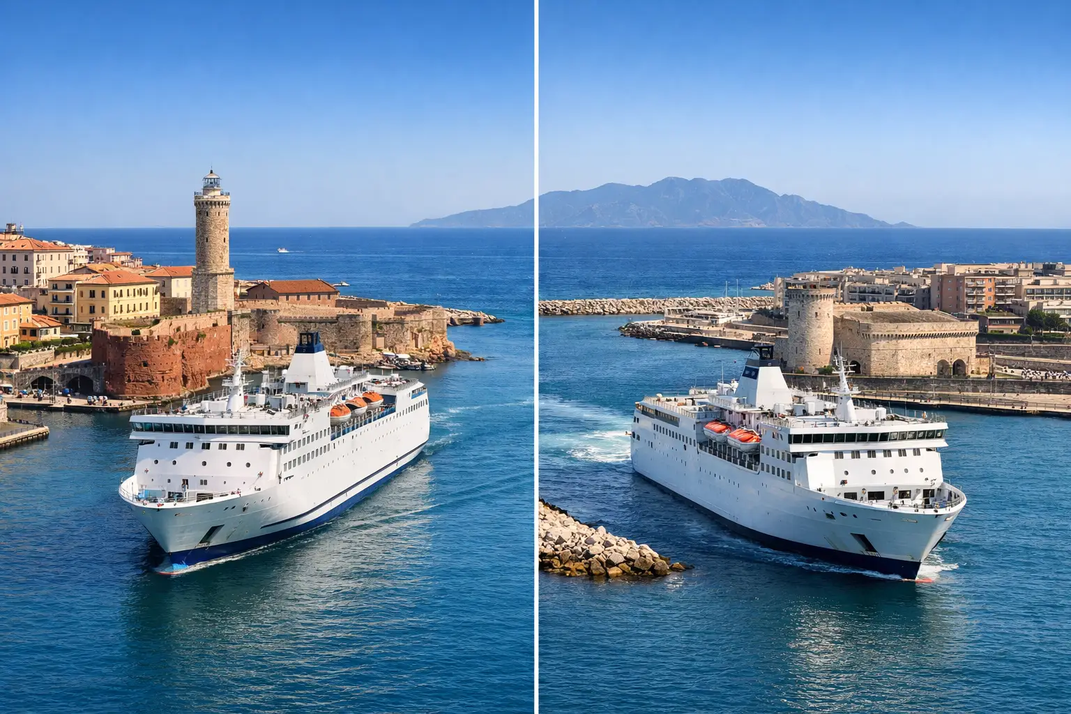 Livorno o Civitavecchia per la Sardegna a confronto