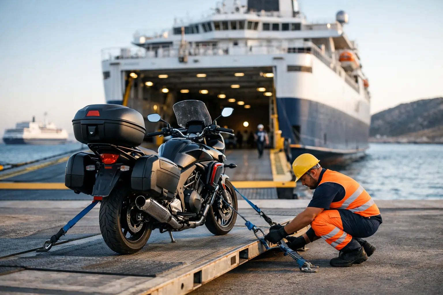 Come imbarcare moto per Sardegna senza errori